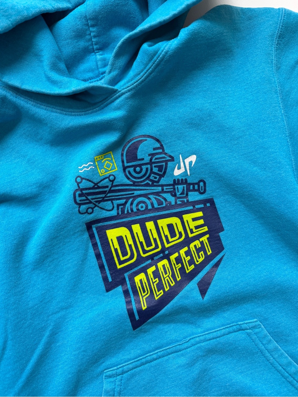 Dude Perfect Boys Bright Teal Hoodie - Picture 2 of 5